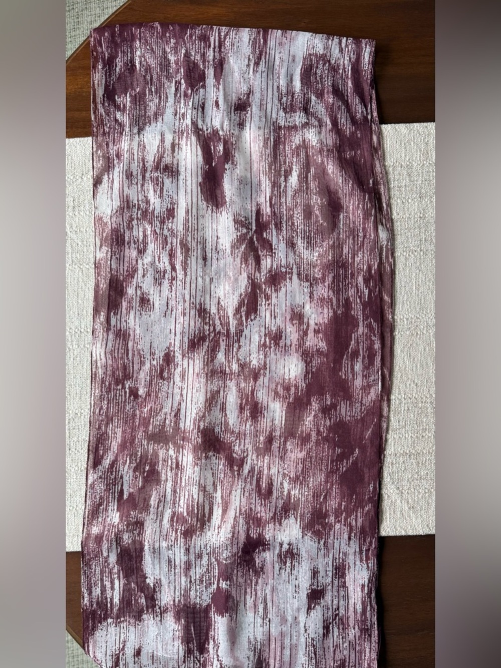 Cejon Scarf Brown Abstract Lightweight Wrap Shawl Neutral Sarong